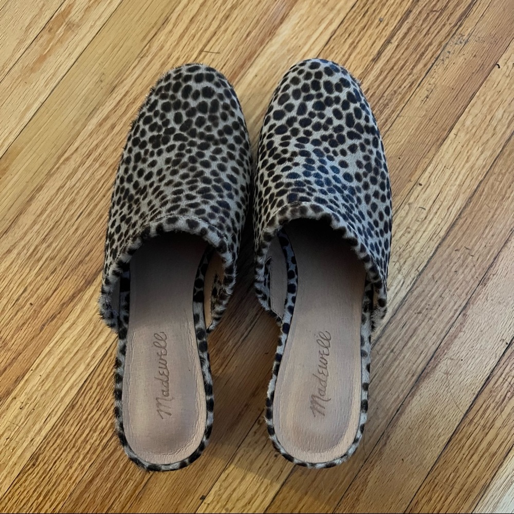 Madewell animal print clog mules size 9.5
